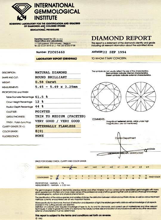 Foto 9 - Diamant, IGI, 0.58ct Lupenrein, Hochfeines Weiss, D5705