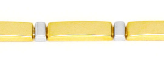 Foto 2 - Designer-Platten Gold-Armband Gelb Gold-Weißgold, K2217