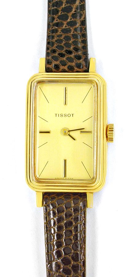 Foto 2 - Tissot, Damen-Armbanduhr, 14K Gelbgold, U1019