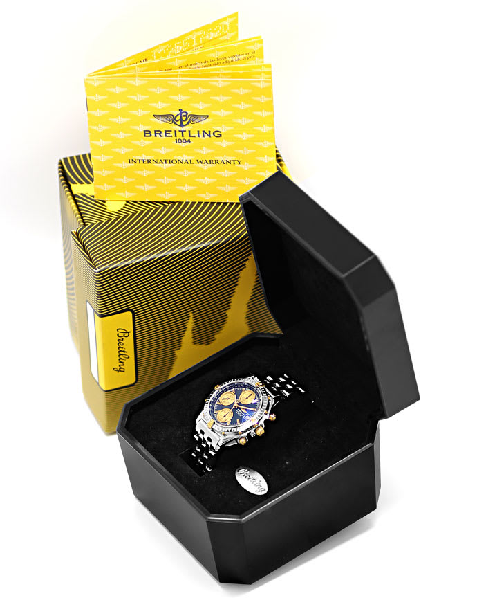 Foto 6 - Breitling Chronomat Herren Uhr Stahl-Gold mit Pilotband, U2510